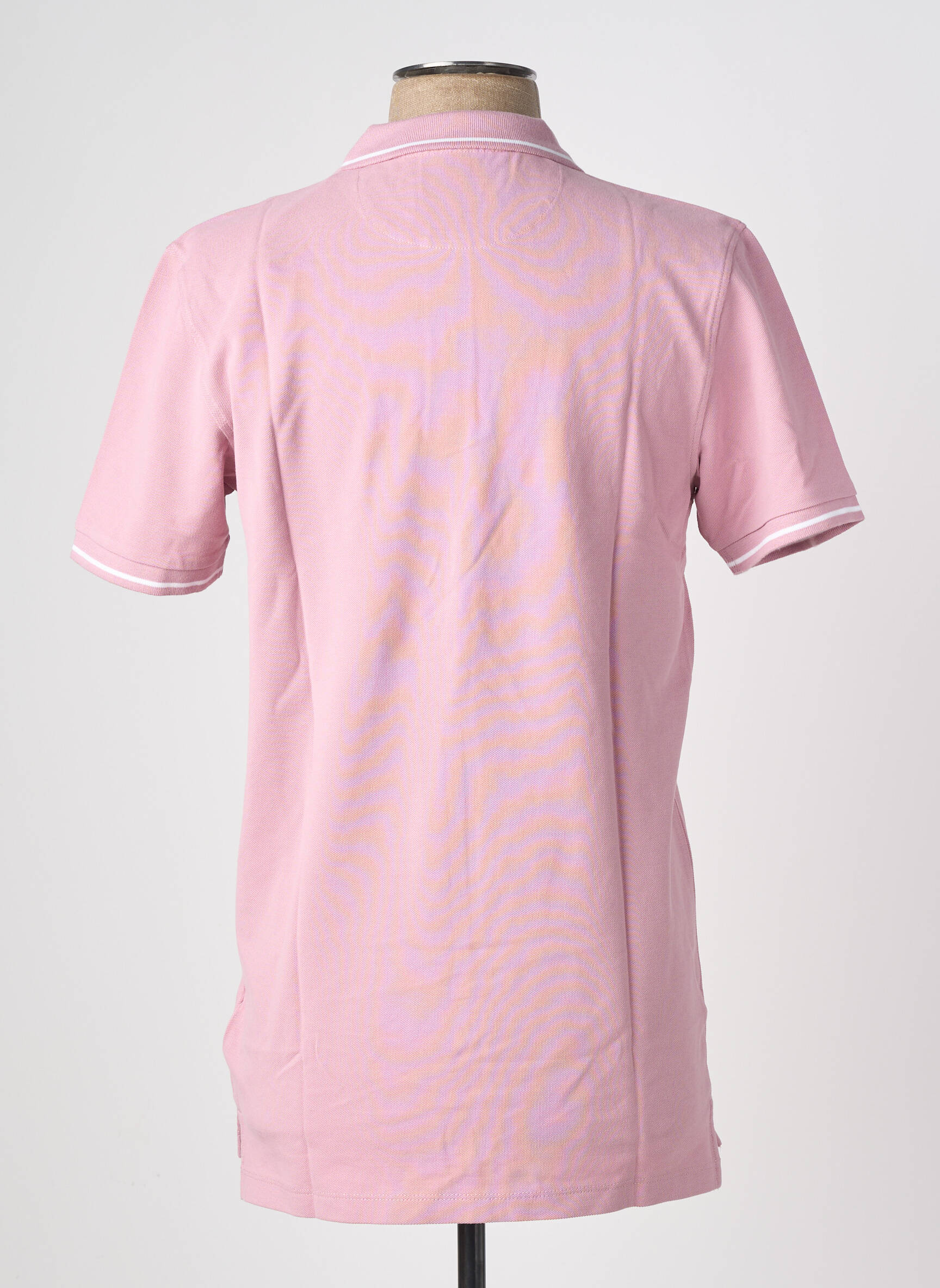 Polo stretch manches courtes rose LEE homme