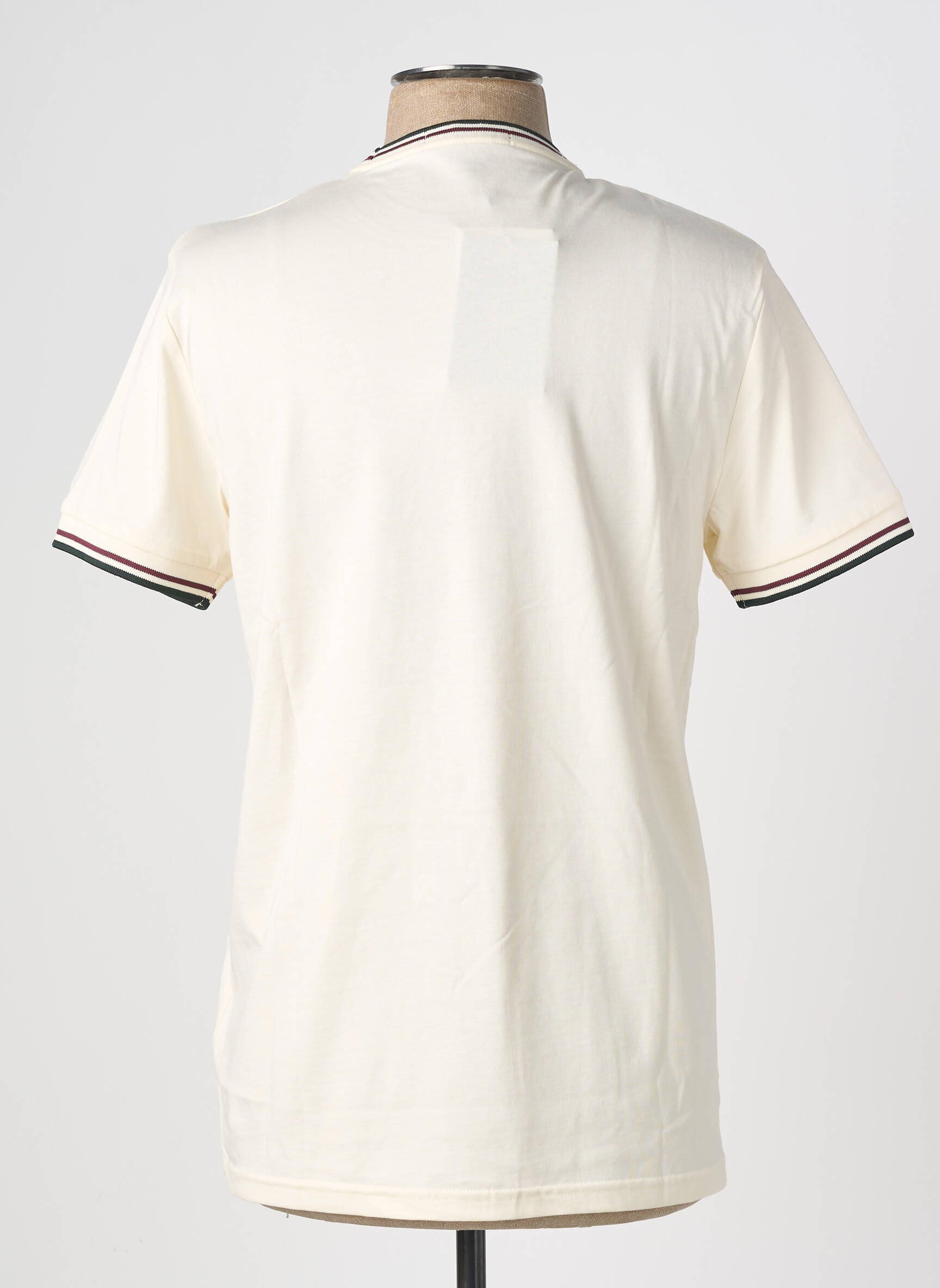 T-shirt broderie manches courtes beige FRED PERRY homme