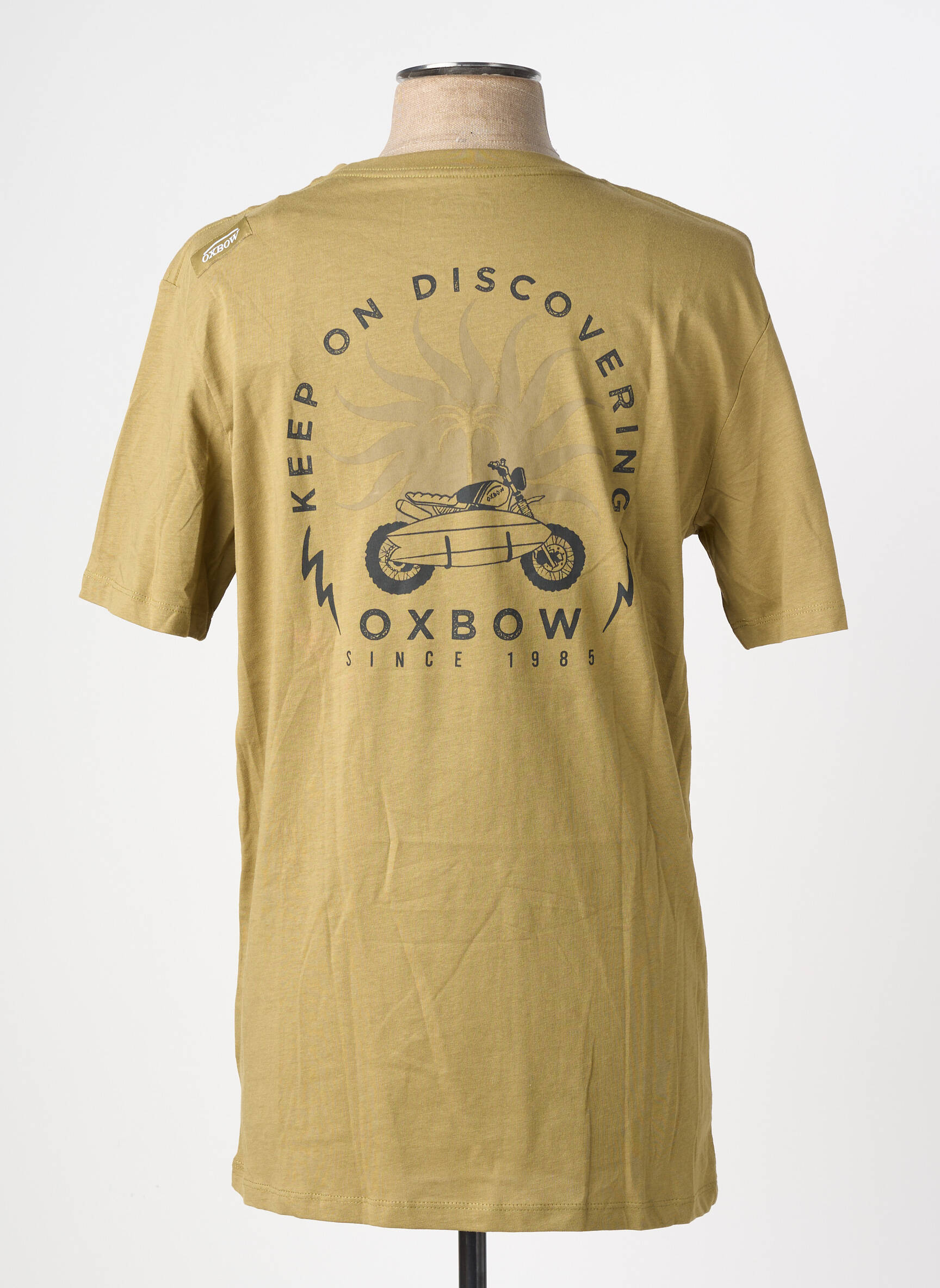 T-shirt stretch manches courtes vert OXBOW homme