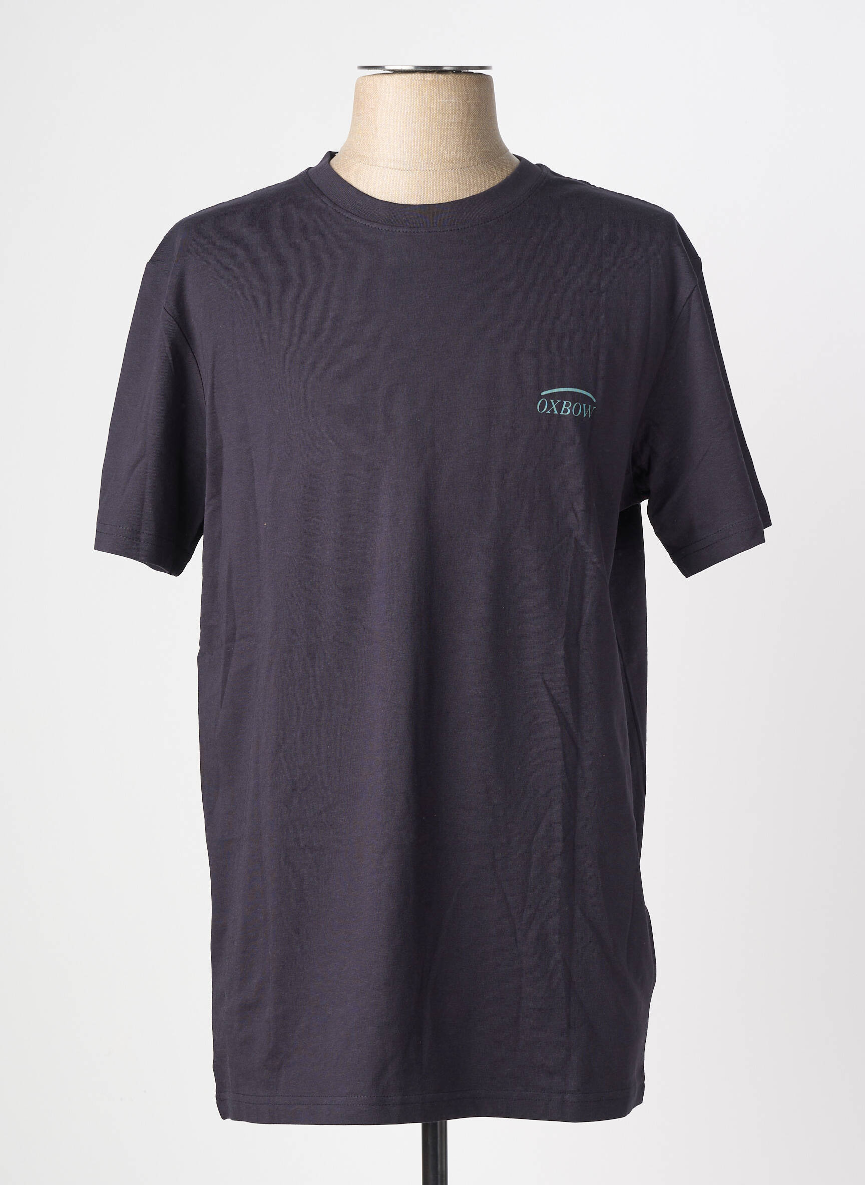 T-shirt stretch manches courtes bleu OXBOW homme