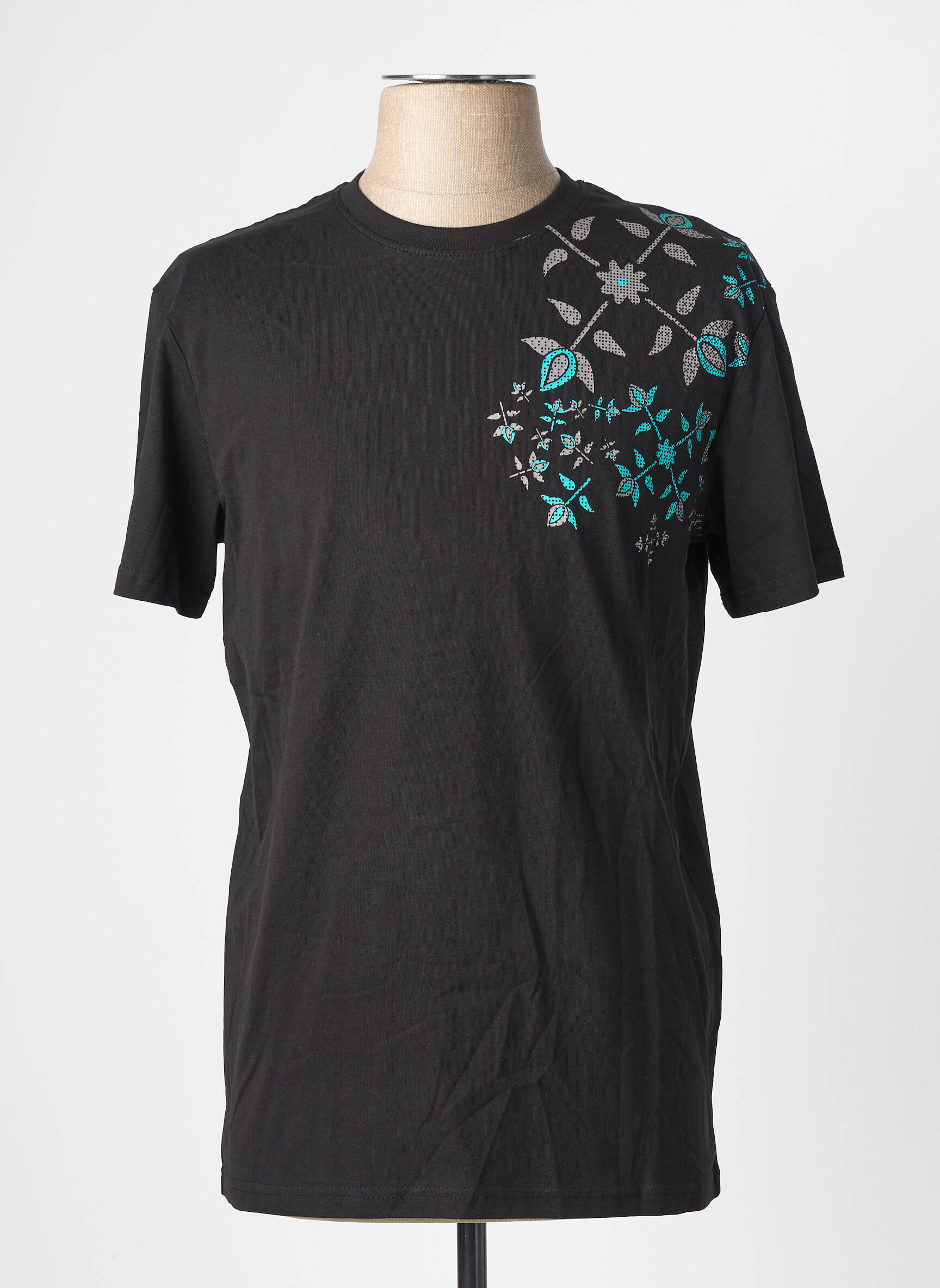 T-shirt stretch manches courtes noir OXBOW homme