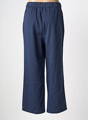 Pantalon droit tissage popeline taille normale bleu MOLLY BRACKEN femme