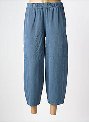 Pantalon 7/8 taille élastique taille normale bleu PAKO LITTO femme