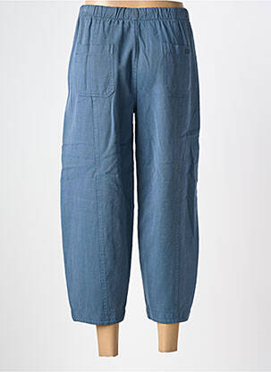 Pantalon 7/8 taille élastique taille normale bleu PAKO LITTO femme
