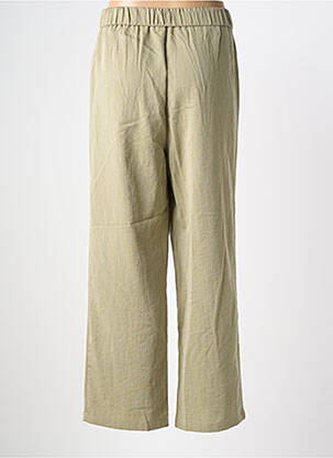 Pantalon large fermeture zippée sous rabat boutonné taille normale vert MOLLY BRACKEN femme