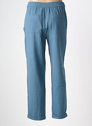 Pantalon droit taille élastique taille normale bleu INDI & COLD femme