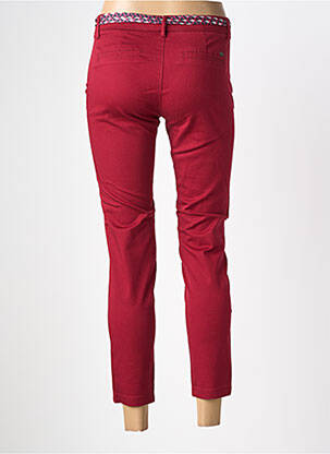 Pantalon 7/8 stretch taille normale rouge FREEMAN T.PORTER femme