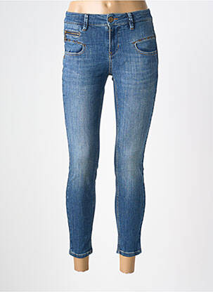 Jeans coupe slim stretch taille normale bleu FREEMAN T.PORTER femme