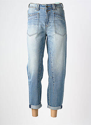Jean coupe mom poches taille normale bleu FREEMAN T.PORTER femme