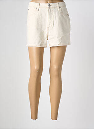 Short fermeture zippée sous rabat boutonné taille normale beige LEE femme