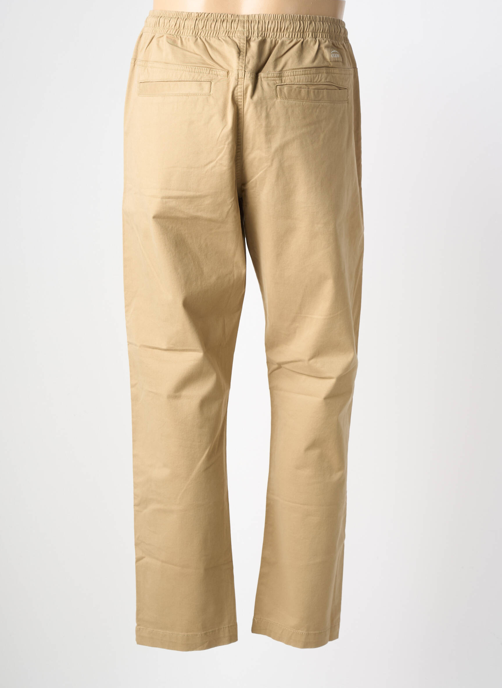 Pantalon chino stretch taille normale beige OXBOW homme