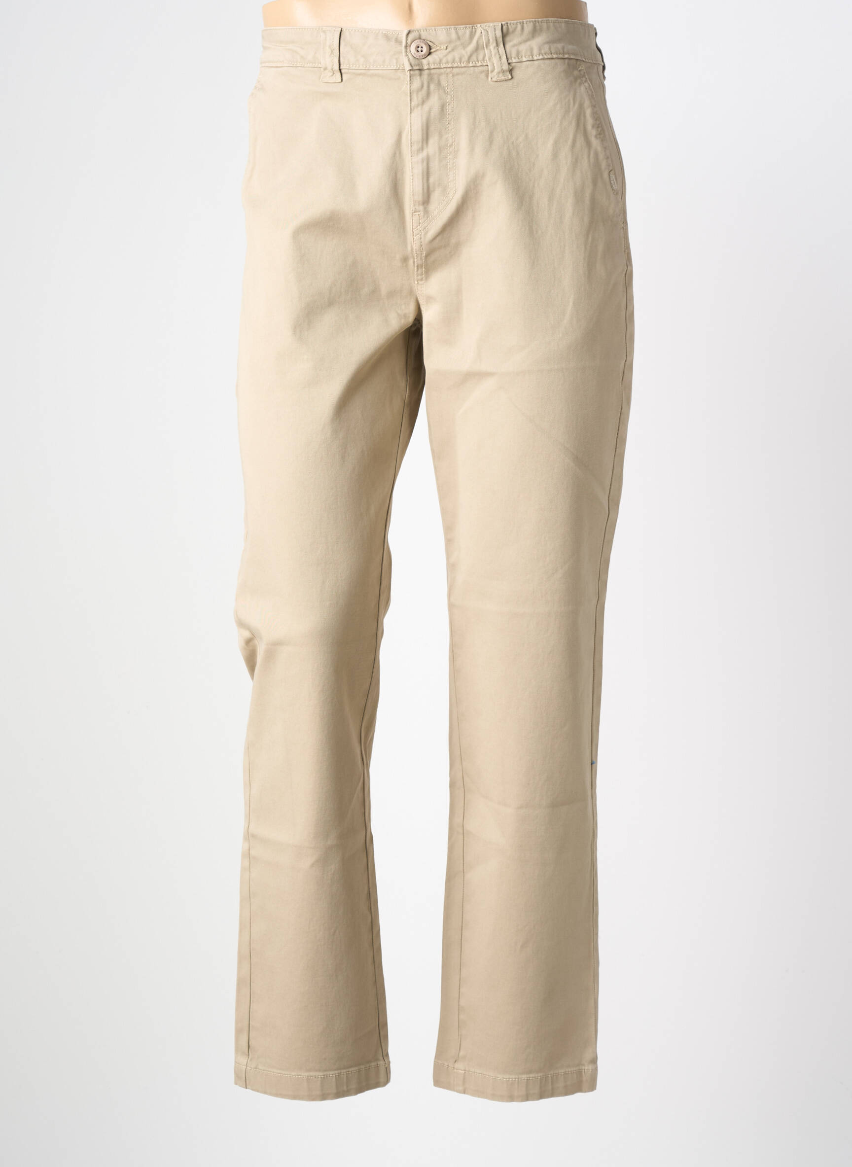 Pantalon chino stretch taille normale beige OXBOW homme