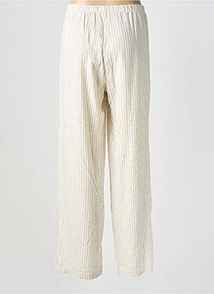 Pantalon droit taille élastique taille normale beige MOLLY BRACKEN femme