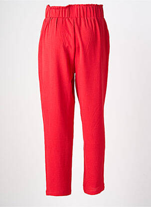 Pantalon slim taille haute taille haute rouge LILI SIDONIO femme