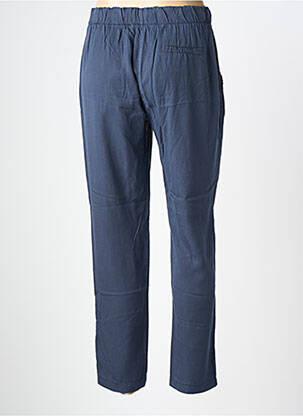 Pantalon droit taille élastique bleu LA FEE MARABOUTEE femme