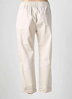 Pantalon droit stretch taille normale beige PAKO LITTO femme