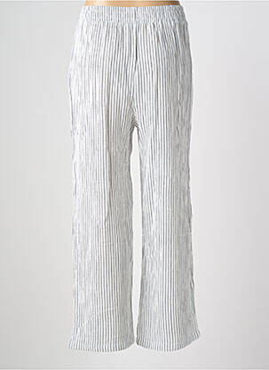 Pantalon droit taille élastique taille normale blanc MOLLY BRACKEN femme