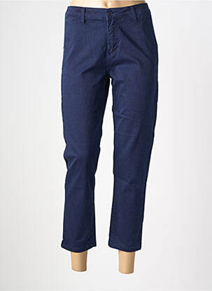 Pantalon droit stretch taille normale bleu PAKO LITTO femme