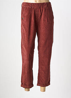 Pantalon droit taille élastique taille normale marron PAKO LITTO femme