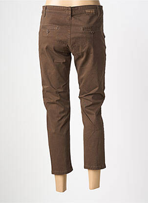 Pantalon slim tissage popeline taille normale marron PAKO LITTO femme