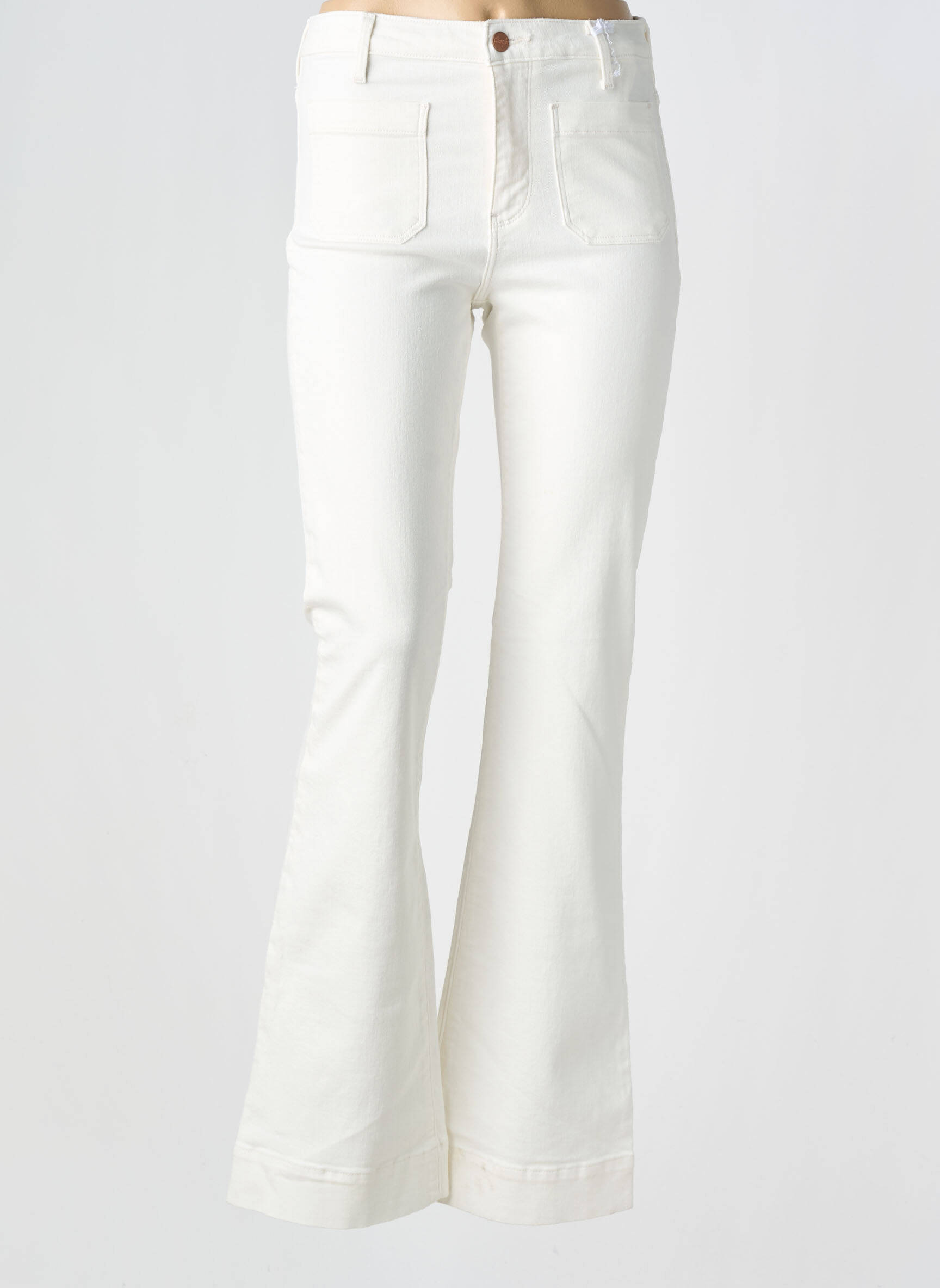 Jean coupe flare taille normale taille normale blanc WRANGLER femme