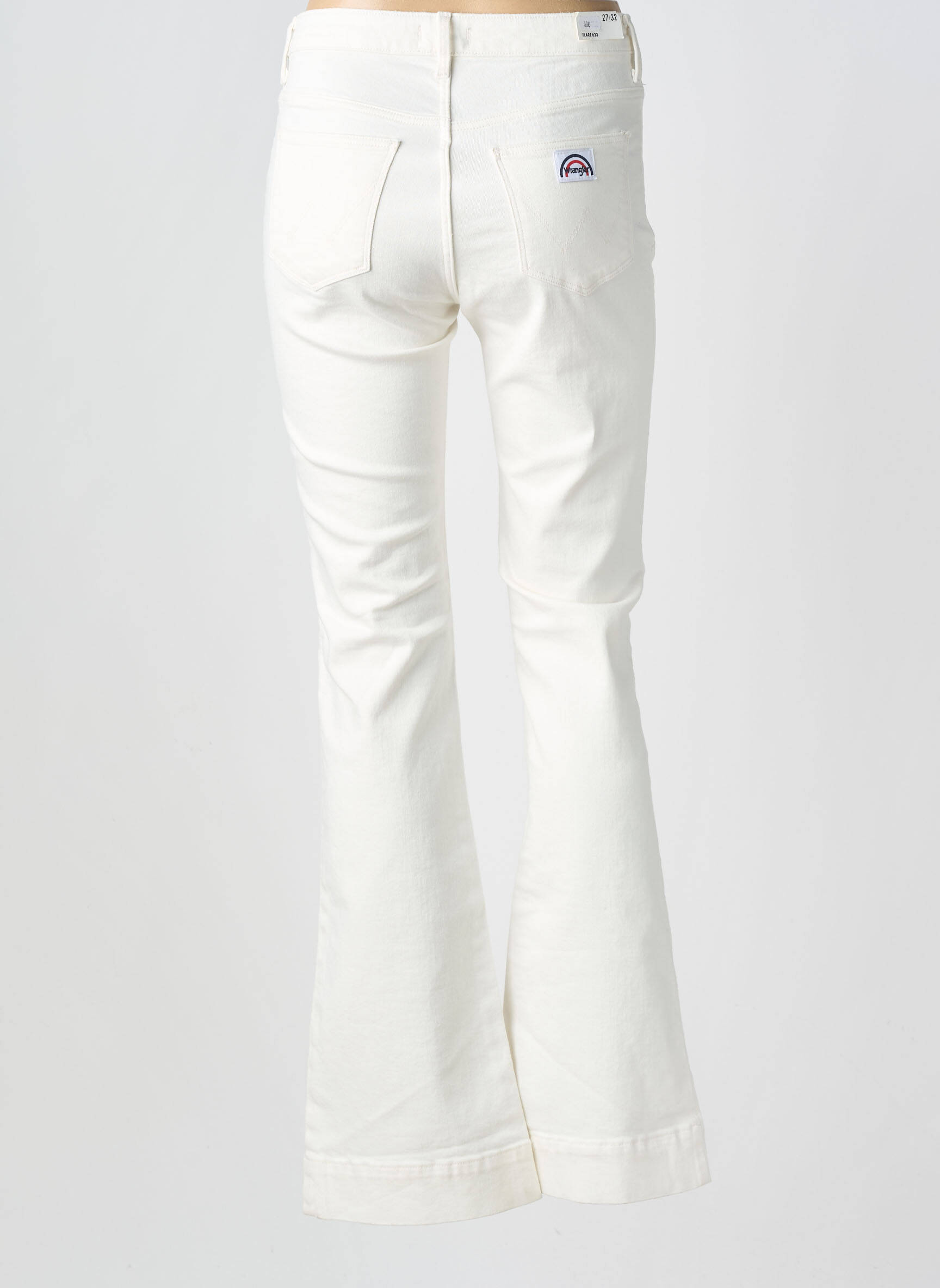 Jean coupe flare taille normale taille normale blanc WRANGLER femme