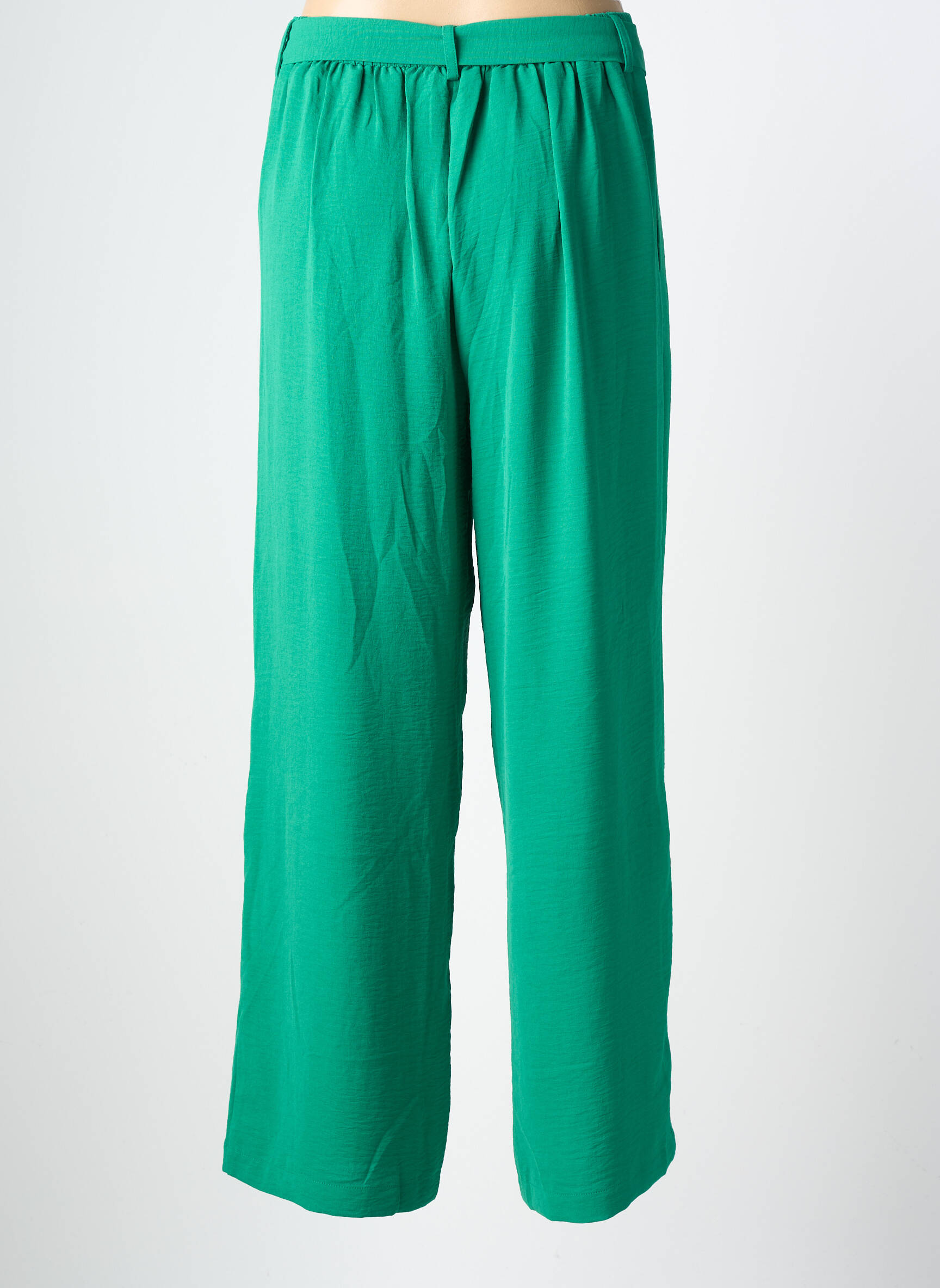 Pantalon droit taille élastique taille normale vert MOLLY BRACKEN femme