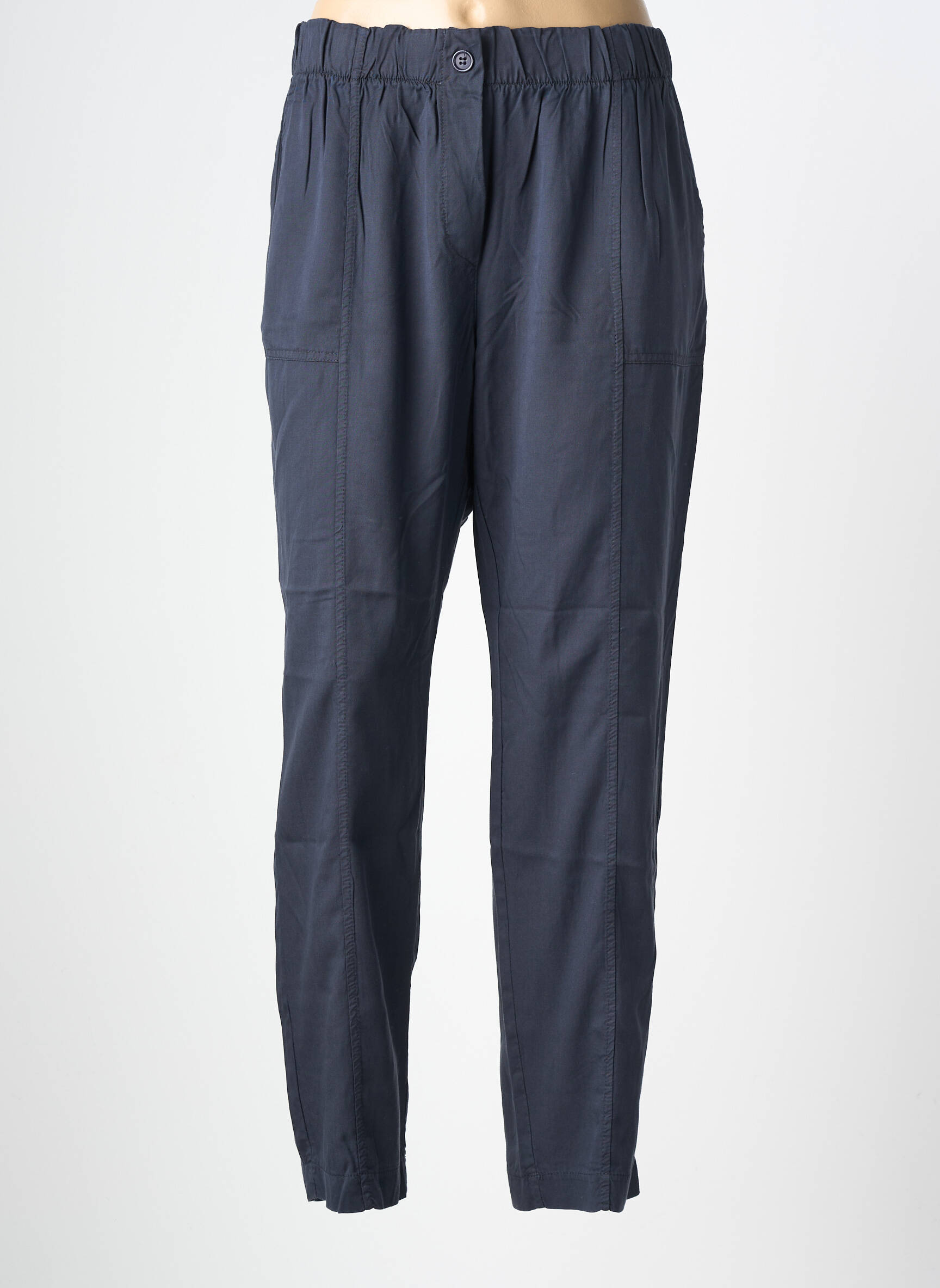 Pantalon slim taille élastique taille normale bleu LA FÉE ATELIER BY LA FÉE MARABOUTÉE femme