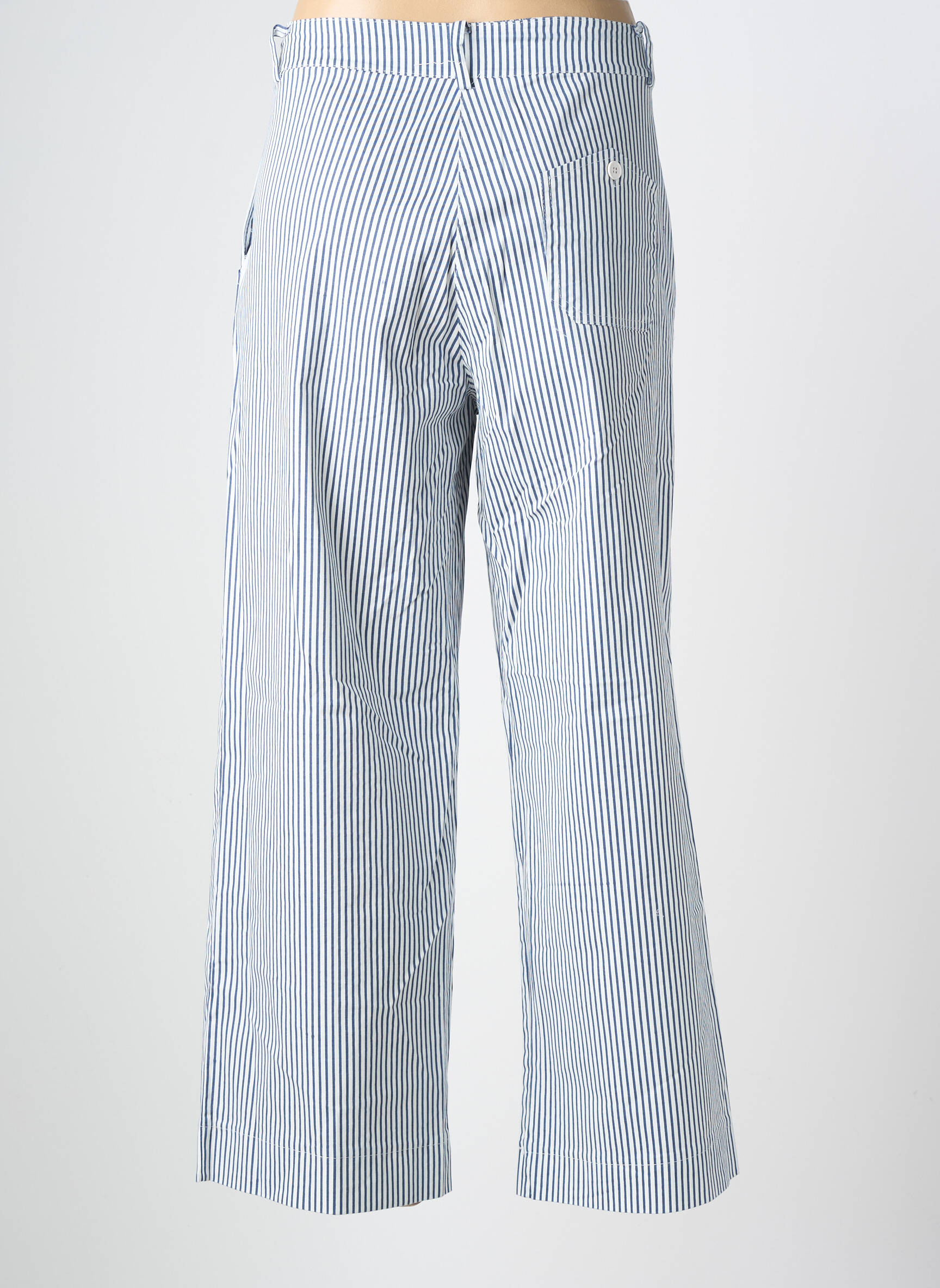 Pantalon droit stretch taille normale bleu PAKO LITTO femme