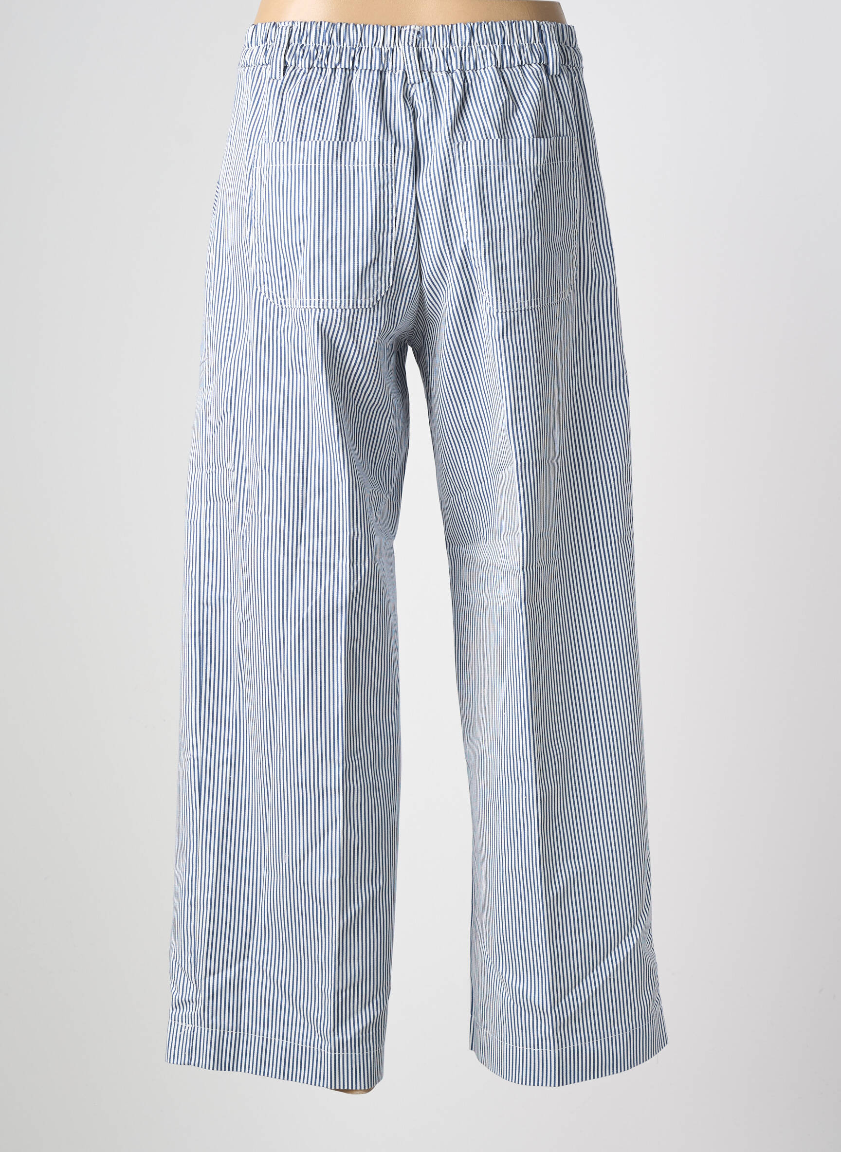 Pantalon droit stretch taille normale bleu PAKO LITTO femme