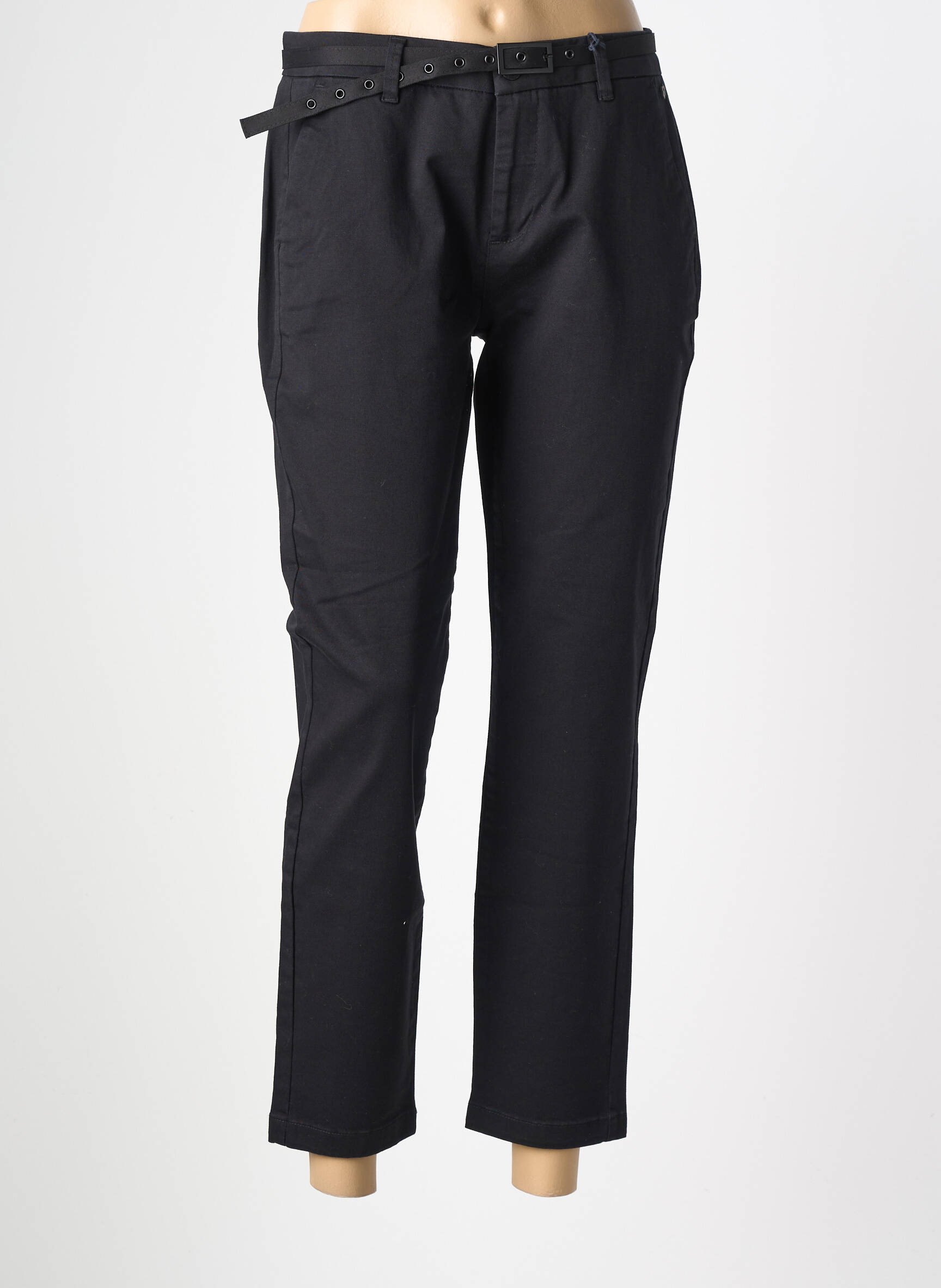 Pantalon 7/8 taille à pinces taille normale noir FREEMAN T.PORTER femme
