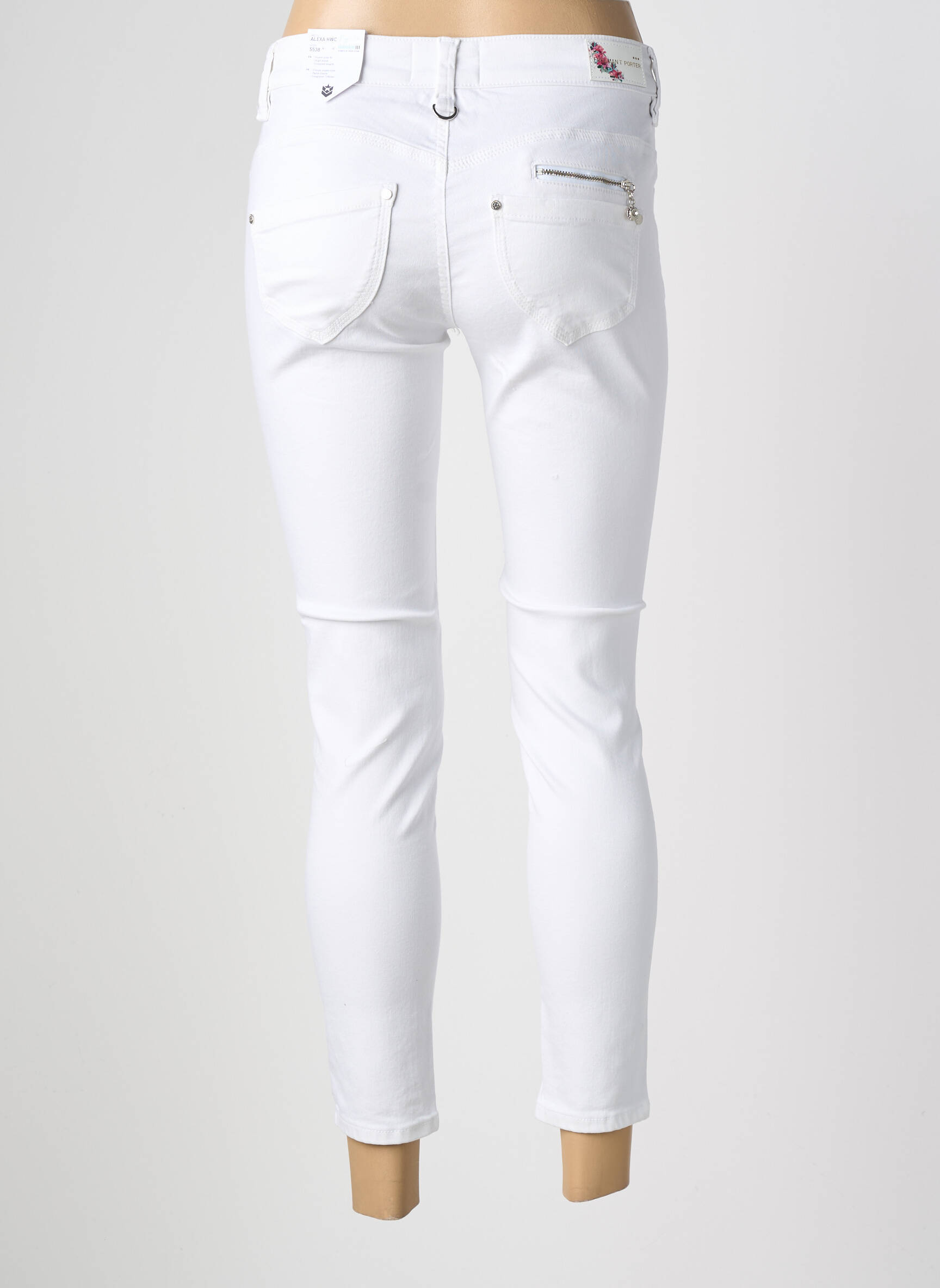 Jeans skinny taille normale taille normale blanc FREEMAN T.PORTER femme