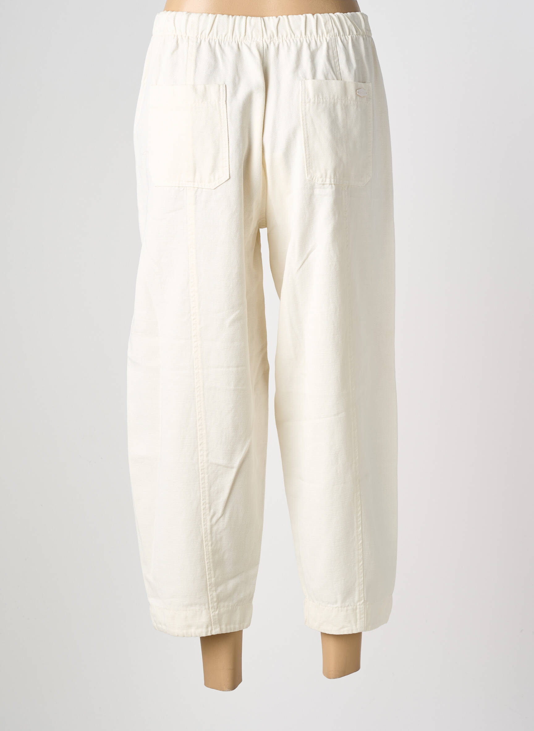 Pantalon droit stretch taille normale beige PAKO LITTO femme