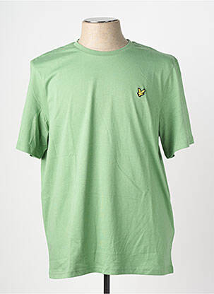 T-shirt broderie manches courtes vert LYLE & SCOTT homme