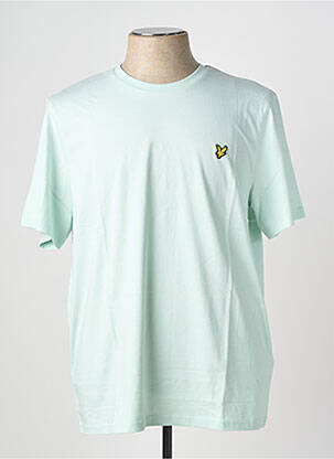T-shirt broderie manches courtes bleu LYLE & SCOTT homme