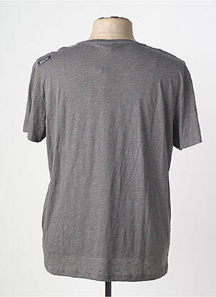 T-shirt coupe droite manches courtes gris OXBOW homme