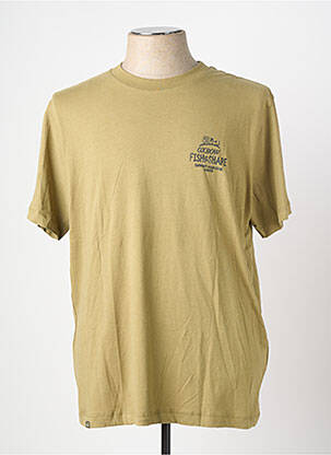 T-shirt sérigraphie floquée manches courtes vert OXBOW homme