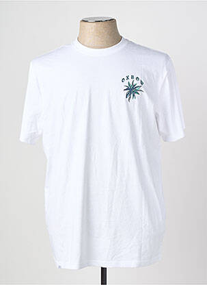 T-shirt sérigraphie floquée manches courtes blanc OXBOW homme