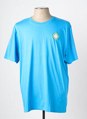 T-shirt broderie manches courtes bleu RUCKFIELD homme