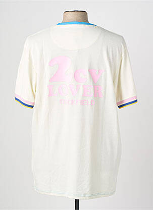 T-shirt broderie manches courtes beige RUCKFIELD homme