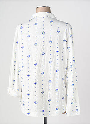 Chemisier coupe cintrée manches longues blanc WHITE STUFF femme