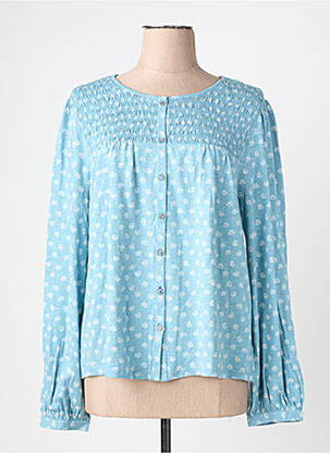 Chemisier imprimé fantaisie manches longues bleu WHITE STUFF femme