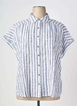 Chemisier manches courtes manches courtes bleu WHITE STUFF femme