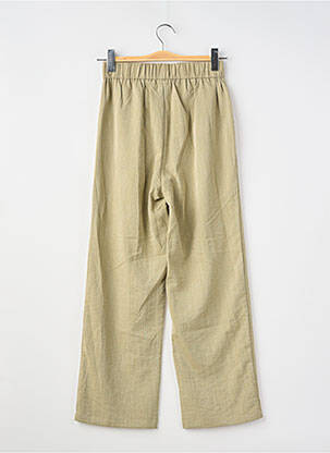 Pantalon large tissage popeline taille normale vert MOLLY BRACKEN femme