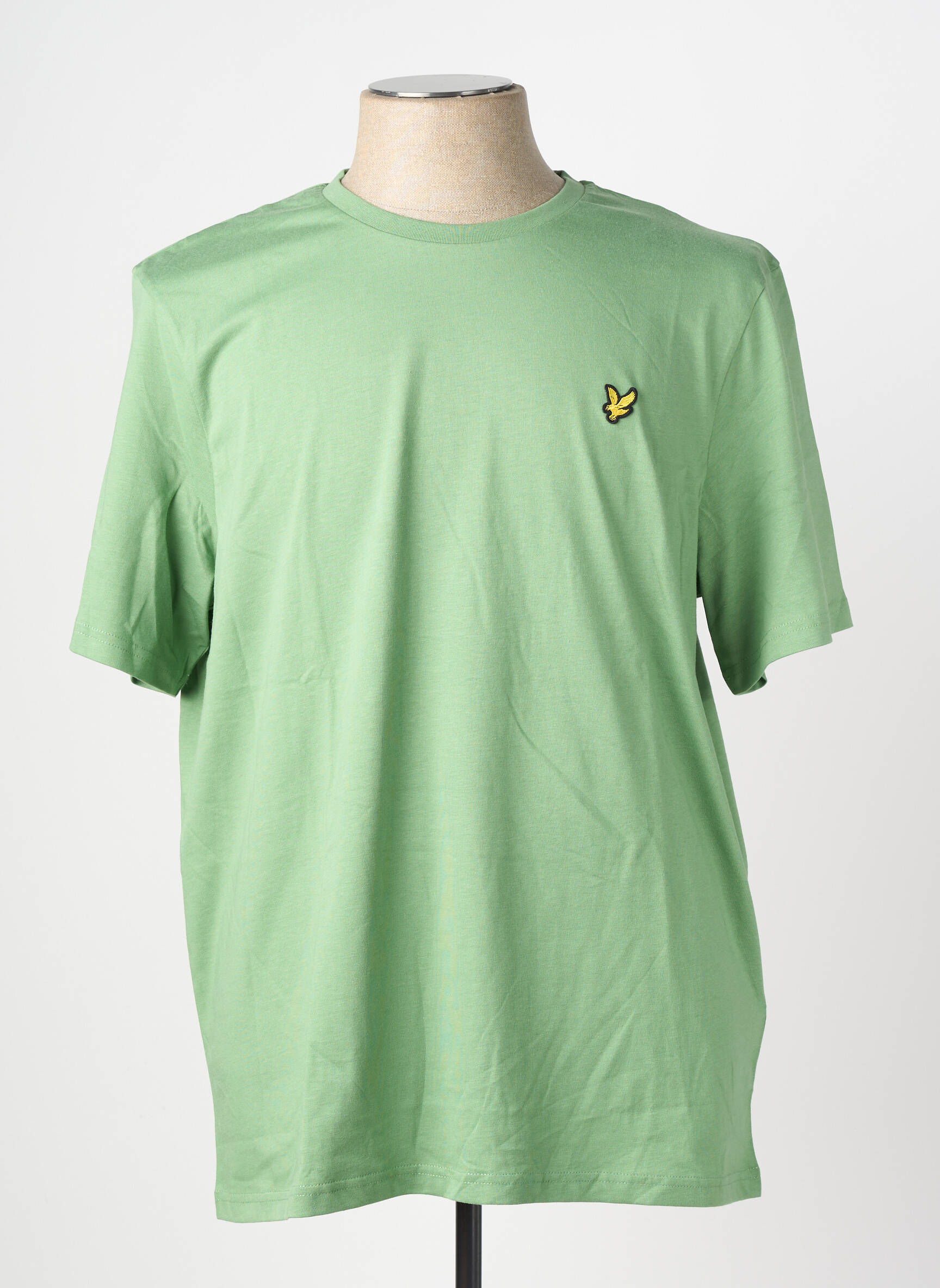 T-shirt broderie manches courtes vert LYLE & SCOTT homme
