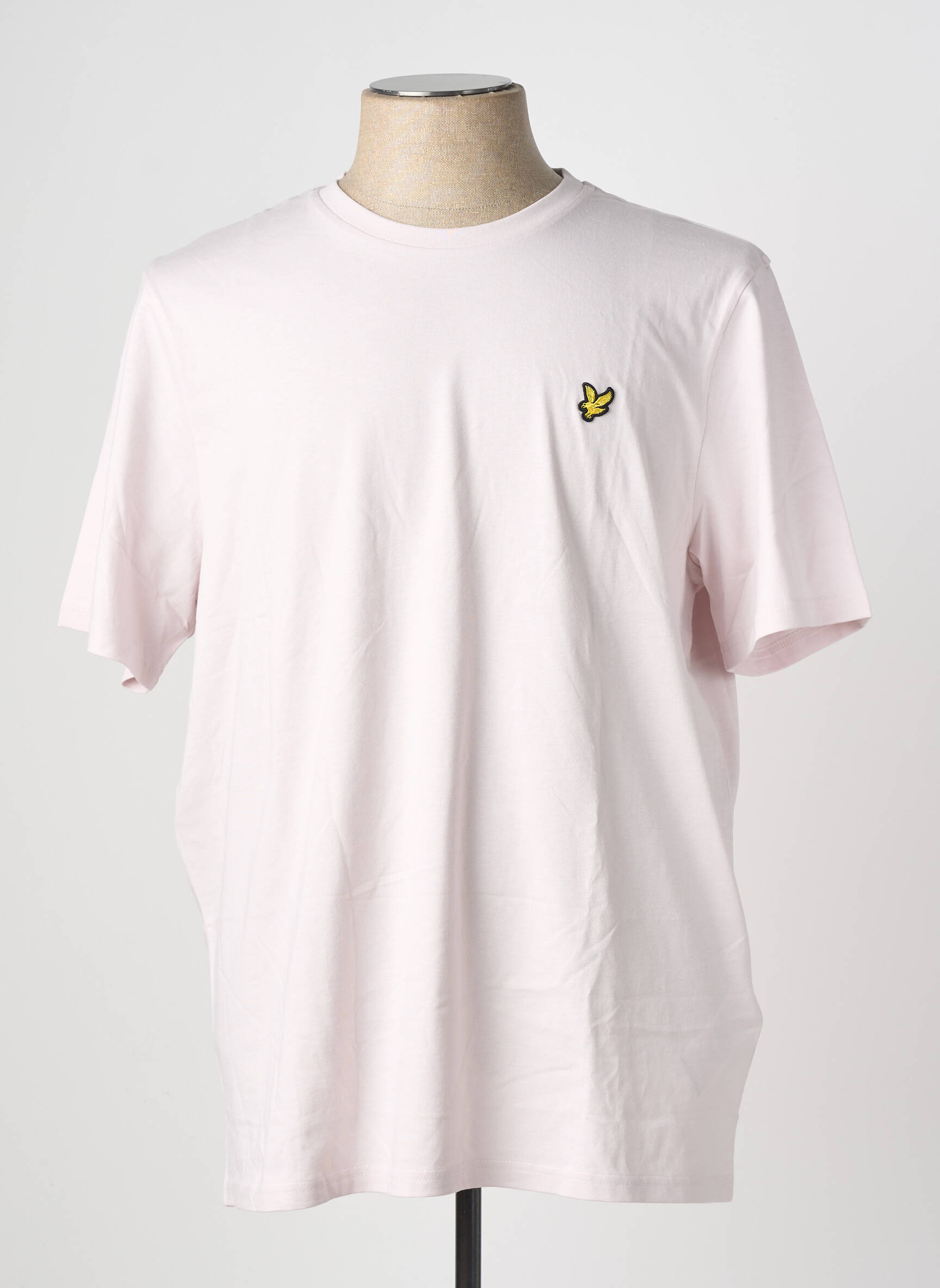 T-shirt broderie manches courtes rose LYLE & SCOTT homme