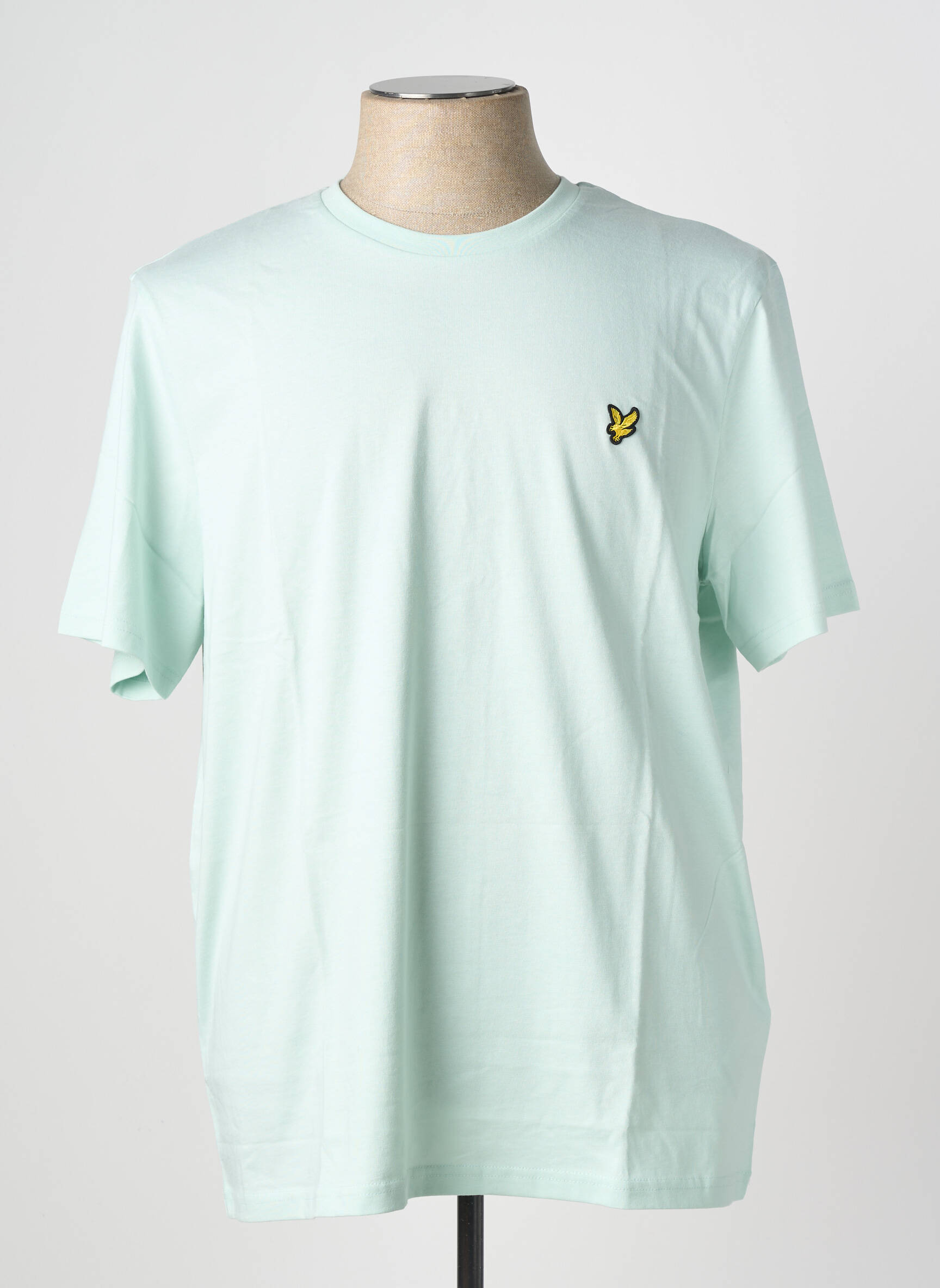 T-shirt broderie manches courtes bleu LYLE & SCOTT homme