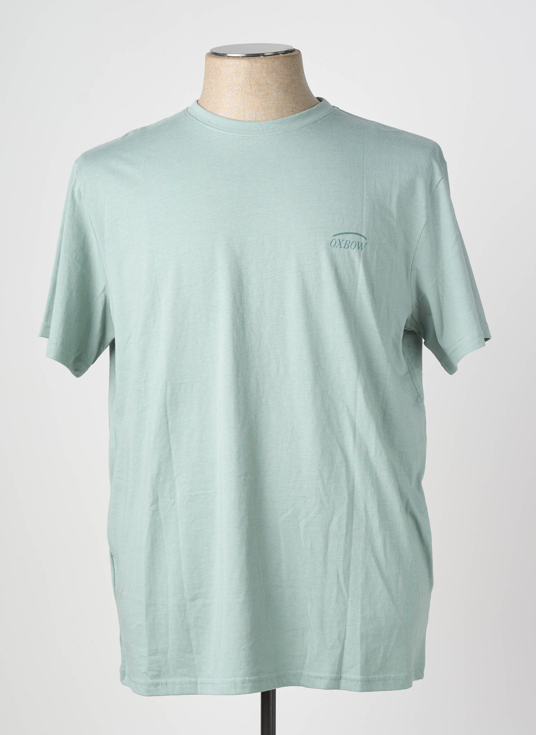 T-shirt sérigraphie floquée manches courtes vert OXBOW homme