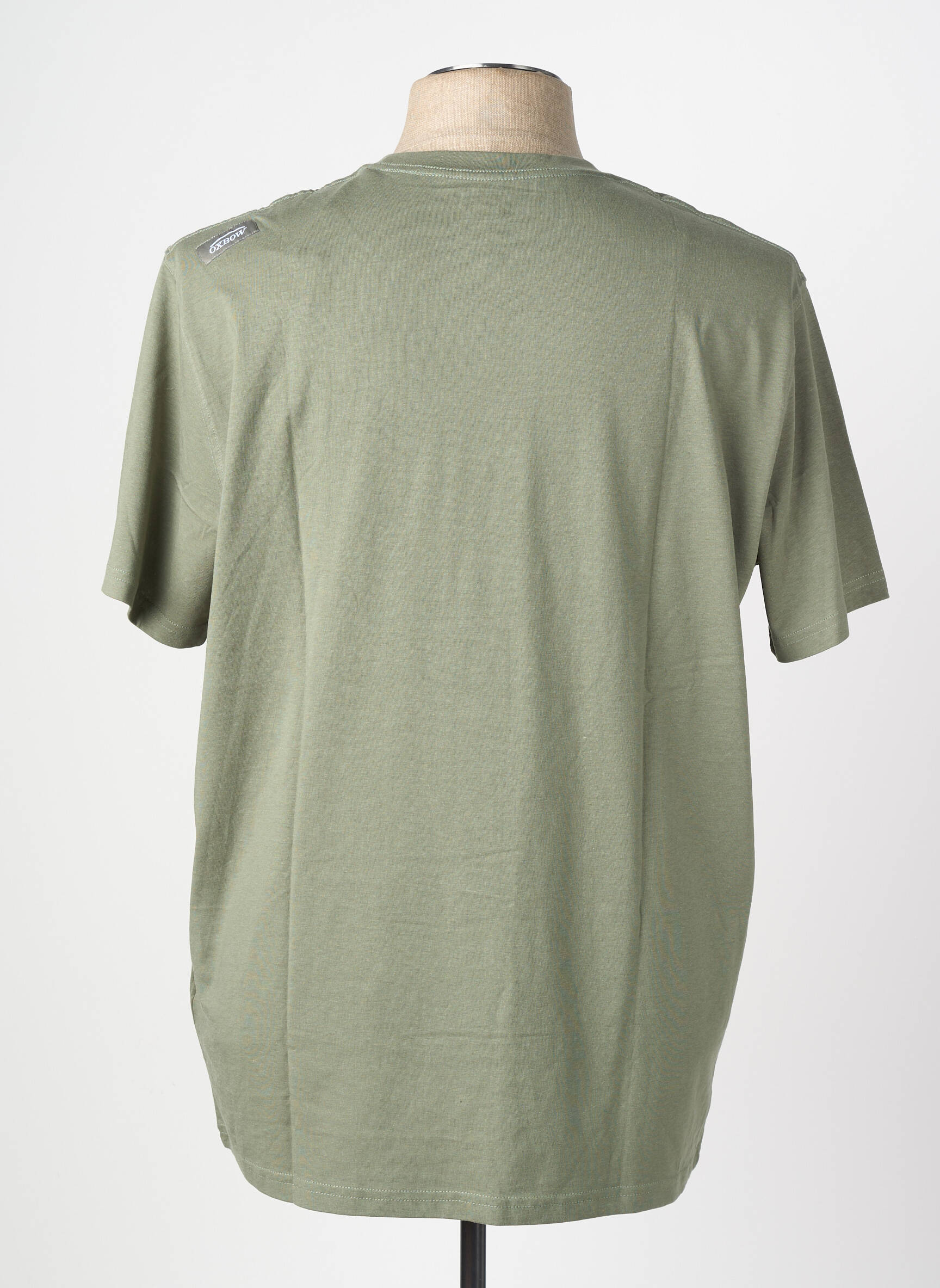 T-shirt broderie manches courtes vert OXBOW homme