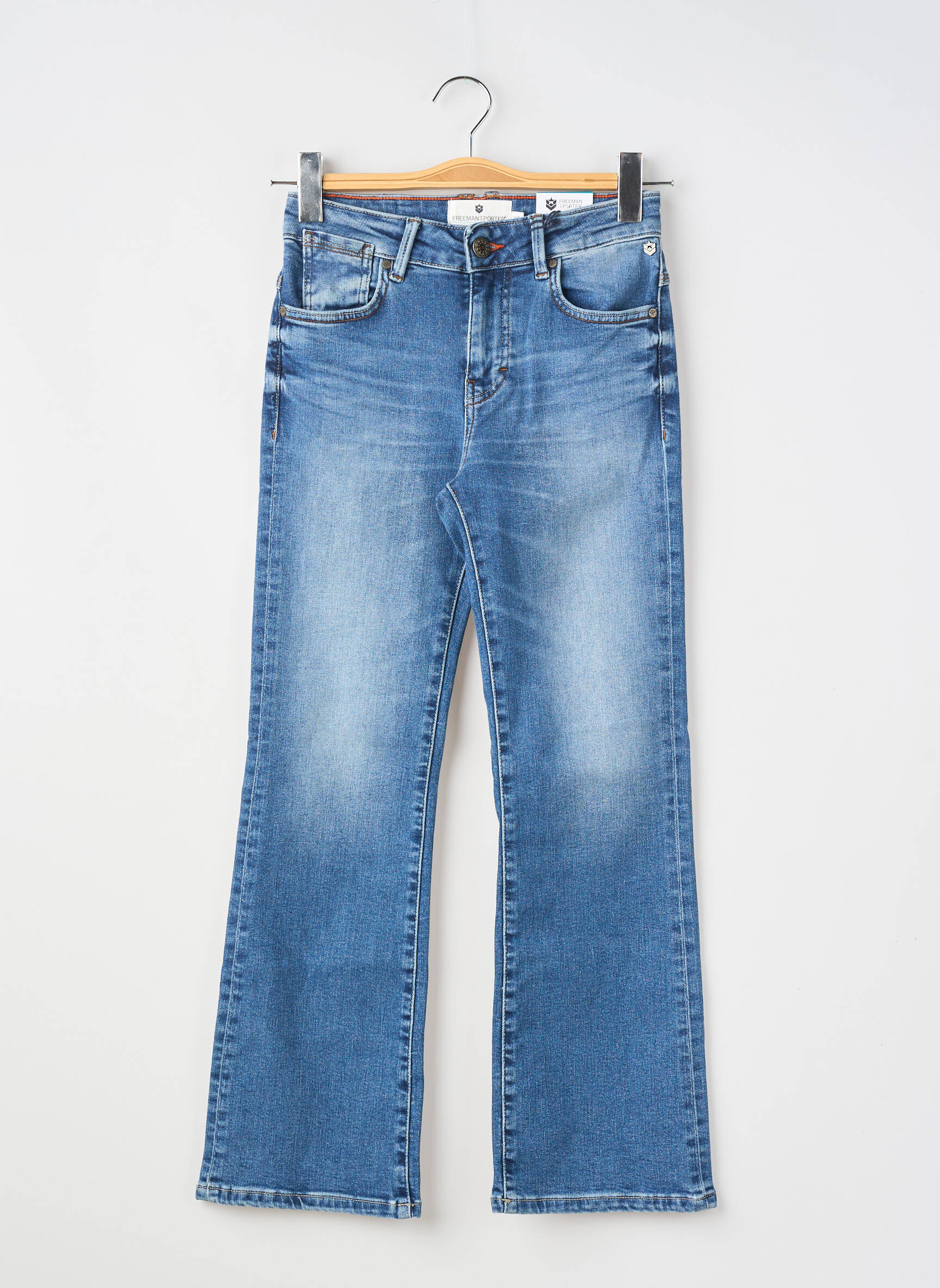 Jeans coupe droite stretch taille normale bleu FREEMAN T.PORTER femme